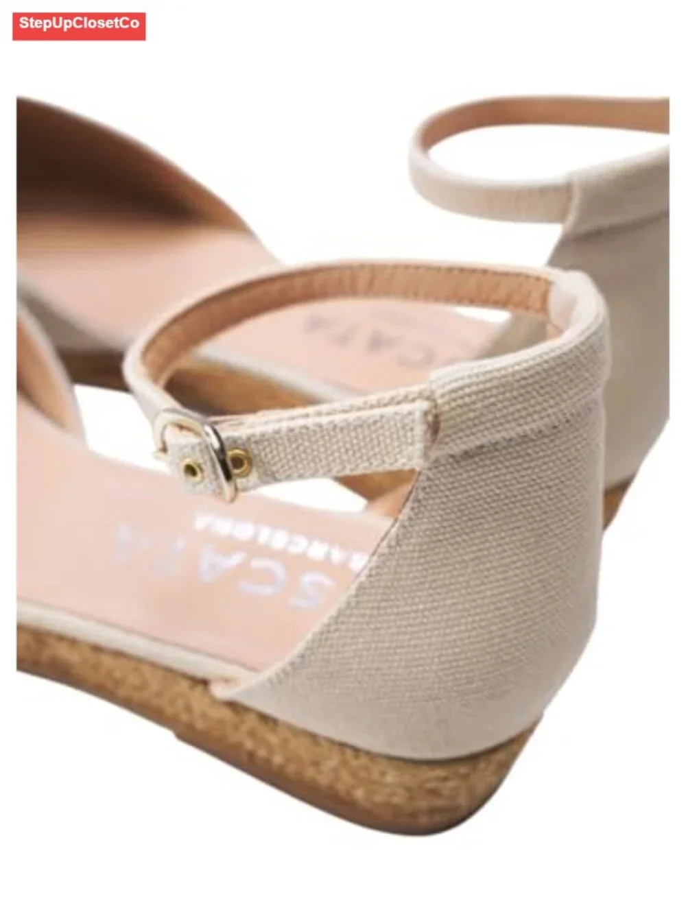 Canvas Espadrille Wedge Sandals - Handmade in Spain